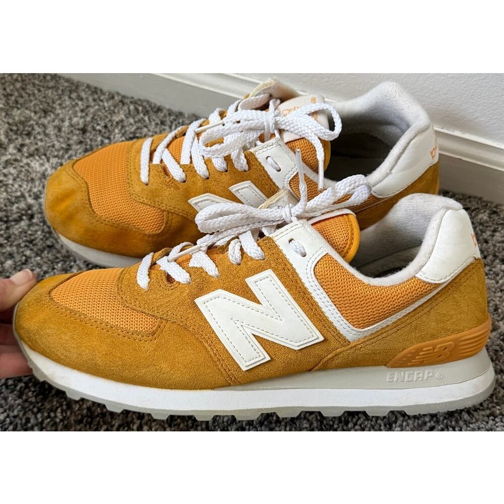 New Balance 574 yellow/gold men's size 9